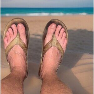 Rainbow Sandals Men’s Single Layer Sierra Brown Years of Wear Collecter’s XXL